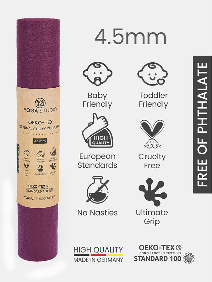 Sticky Yoga Mat 4.5mm Standard or Long