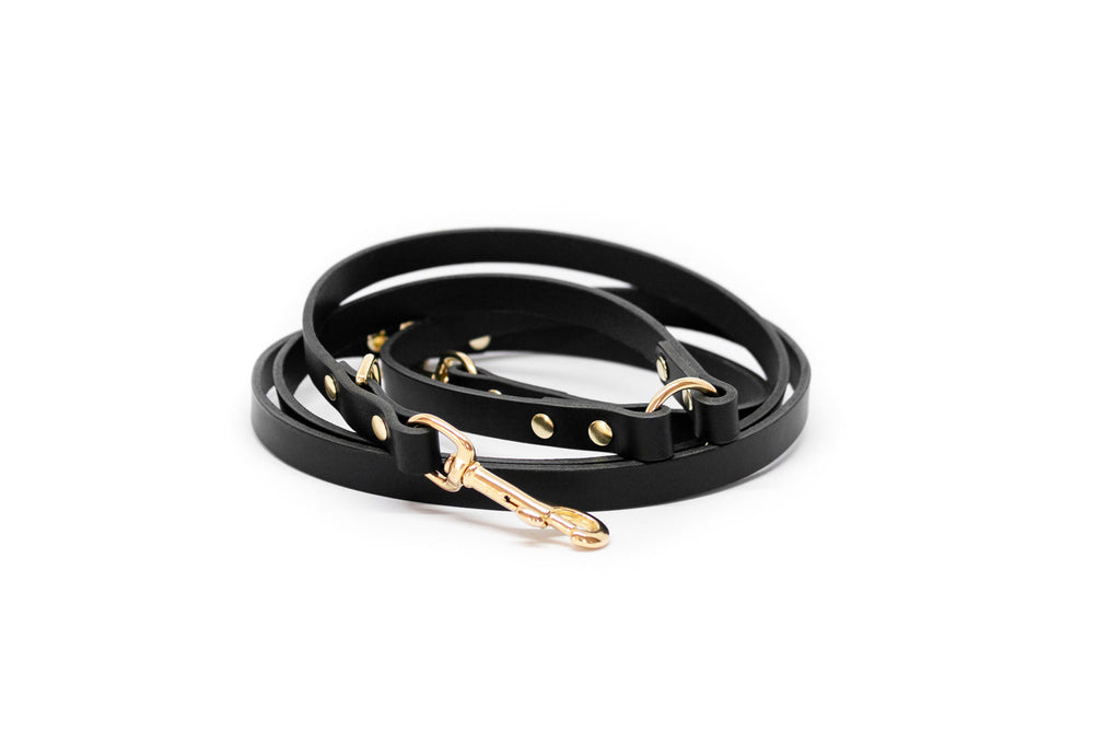 Long Leather Multi Lead for Dogs