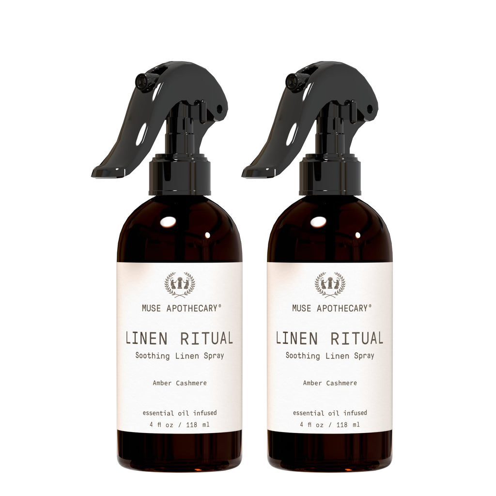 Linen Ritual Linen Mist Amber Cashmere 4 oz 2 Pack