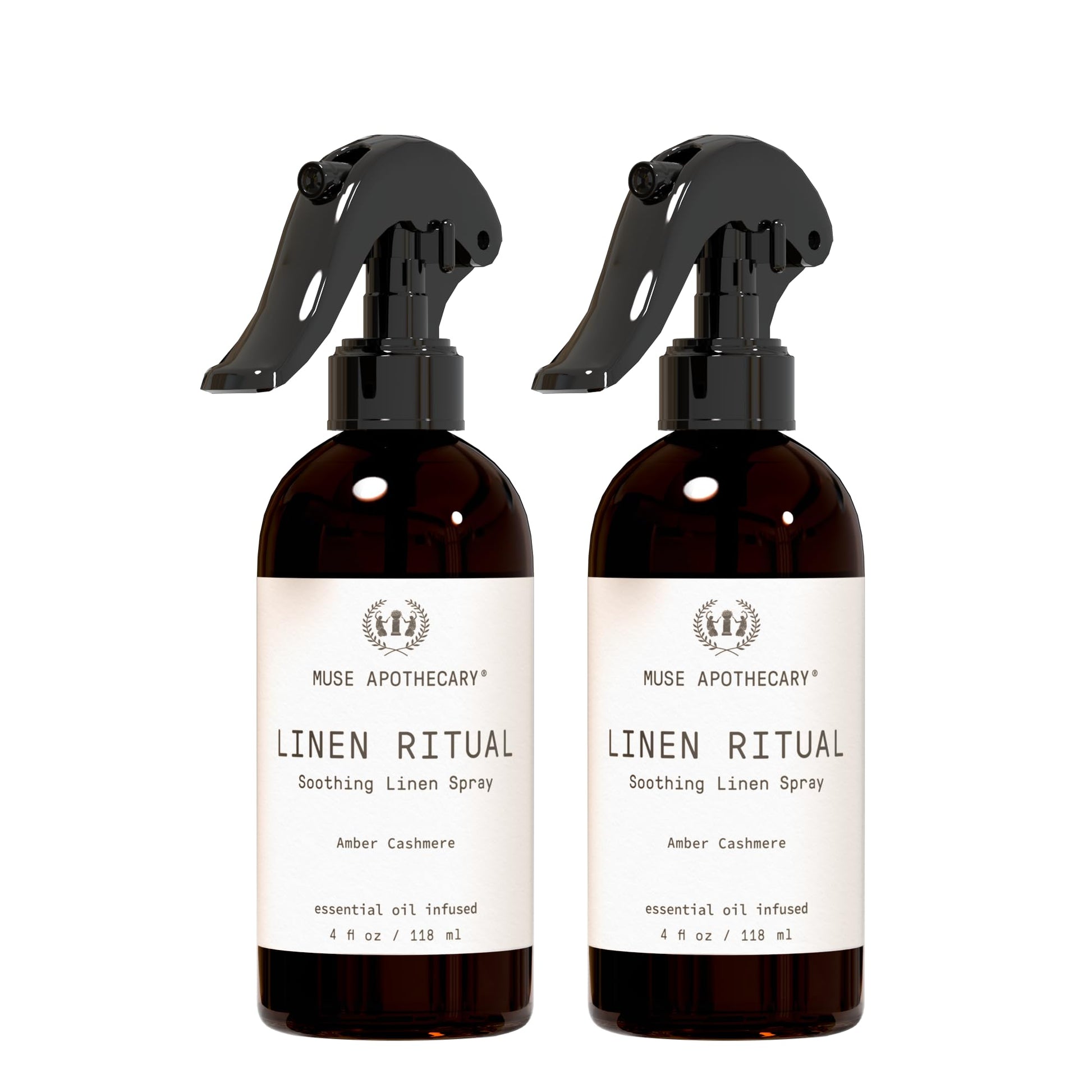 Linen Ritual Linen Mist Amber Cashmere 4 oz 2 Pack