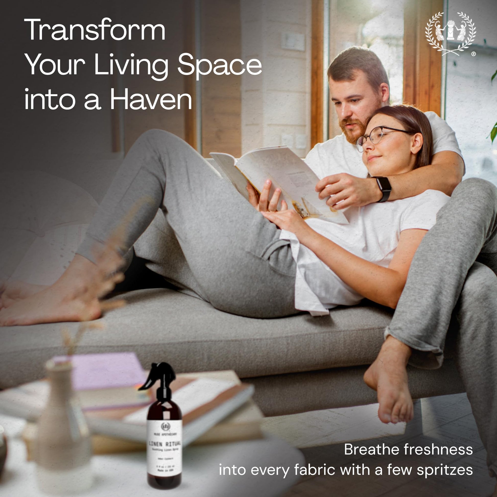 Linen Ritual Mist Amber Cashmere 8 oz