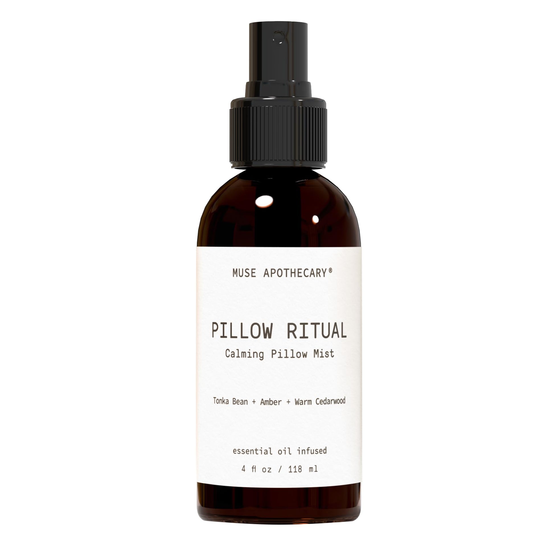 Pillow Ritual Aromatic Mist with Tonka Bean, Amber and Cedarwood 4 oz