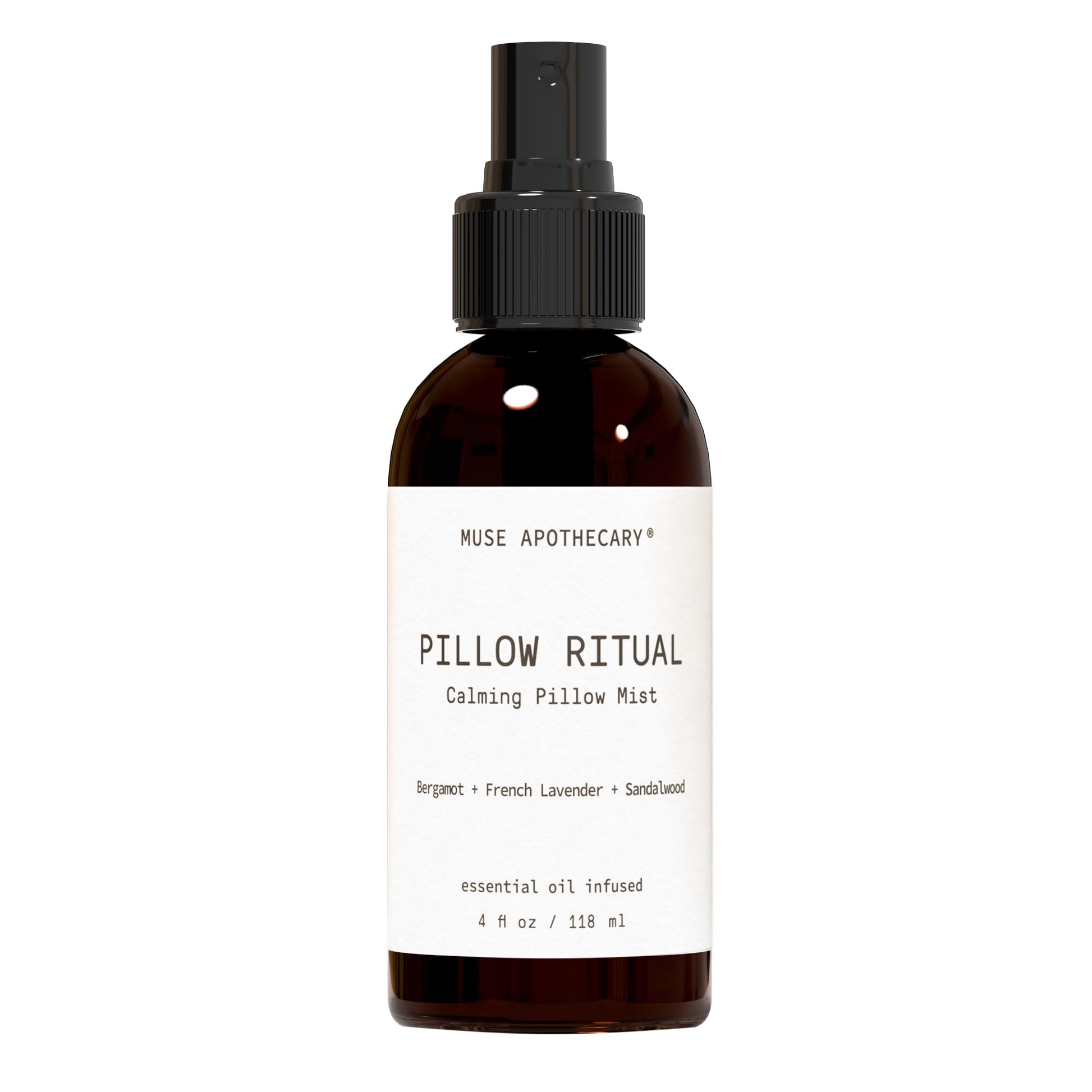 Pillow Ritual Aromatic Calming Mist 4 oz with Bergamot Lavender and Sandalwood