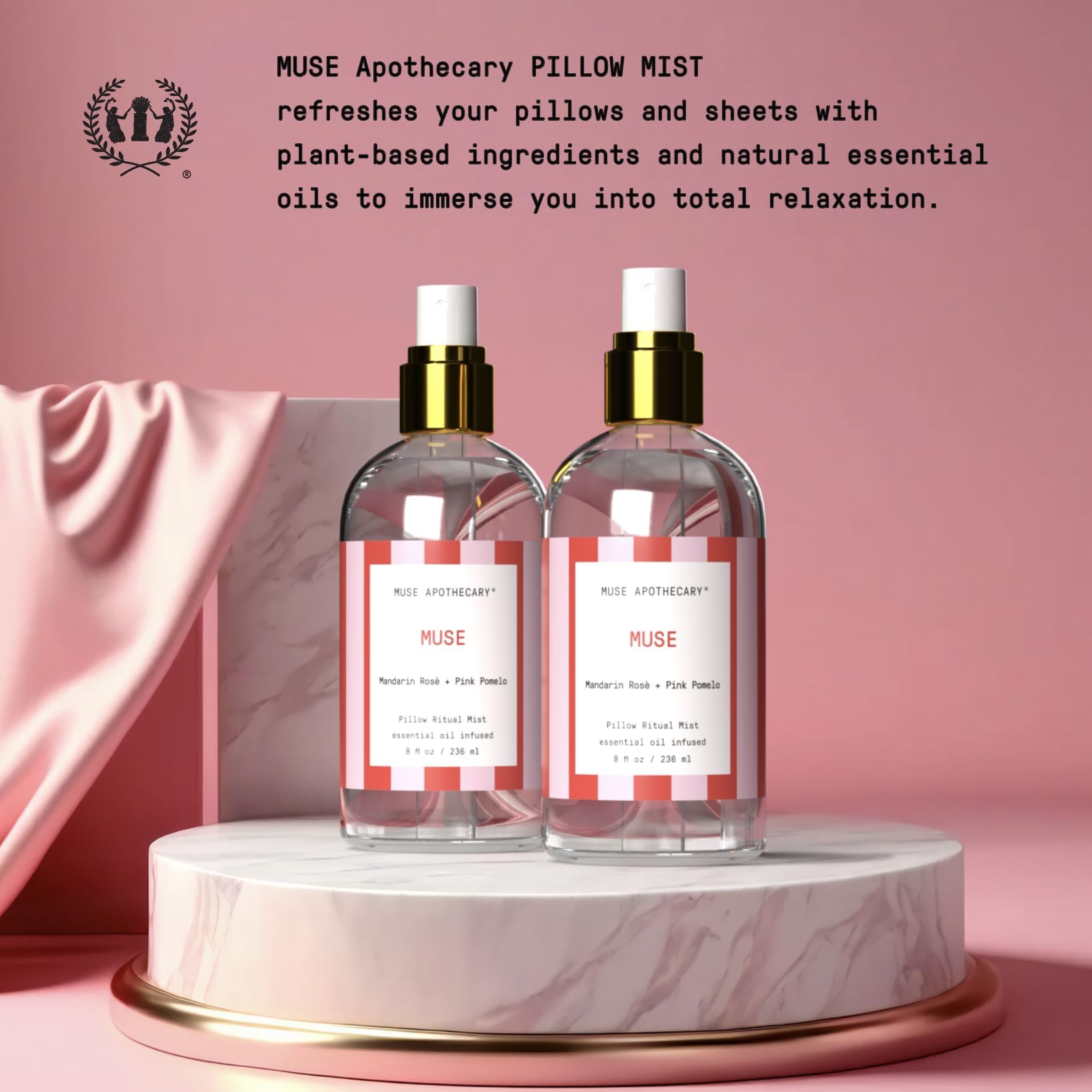 Pillow Mist Mandarin Rose and Pink Pomelo 8 oz