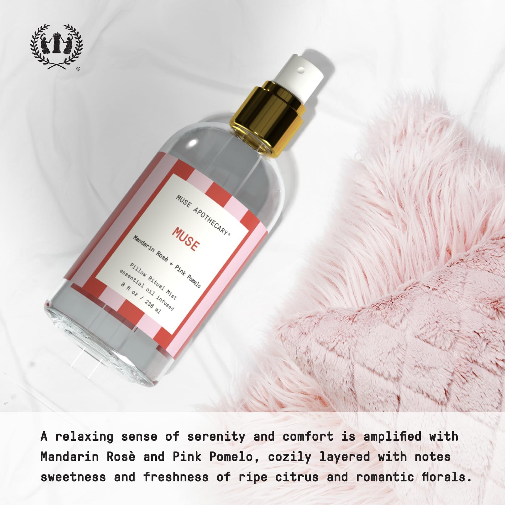 Pillow Mist Mandarin Rose and Pink Pomelo 8 oz