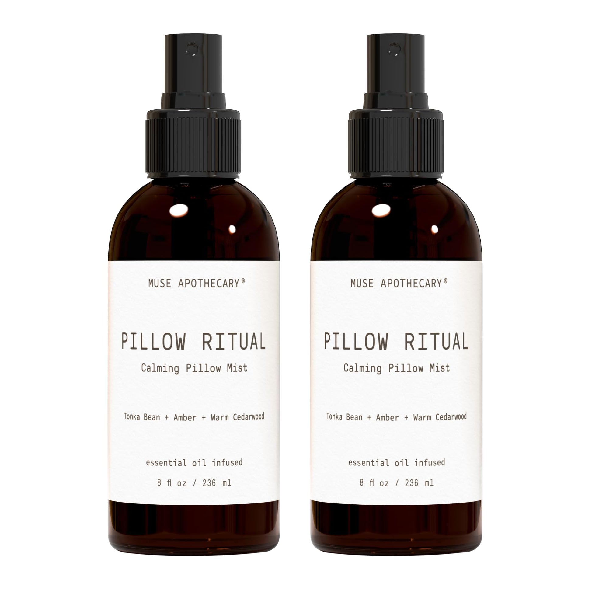 Pillow Ritual Aromatic Mist 8oz with Tonka Bean Amber and Cedarwood