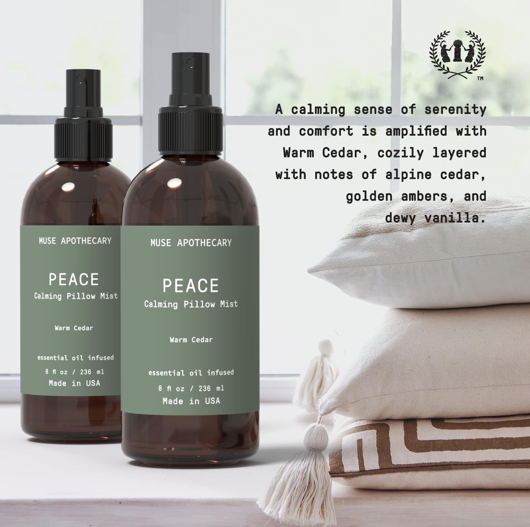 Calming Pillow Mist in Warm Cedar
