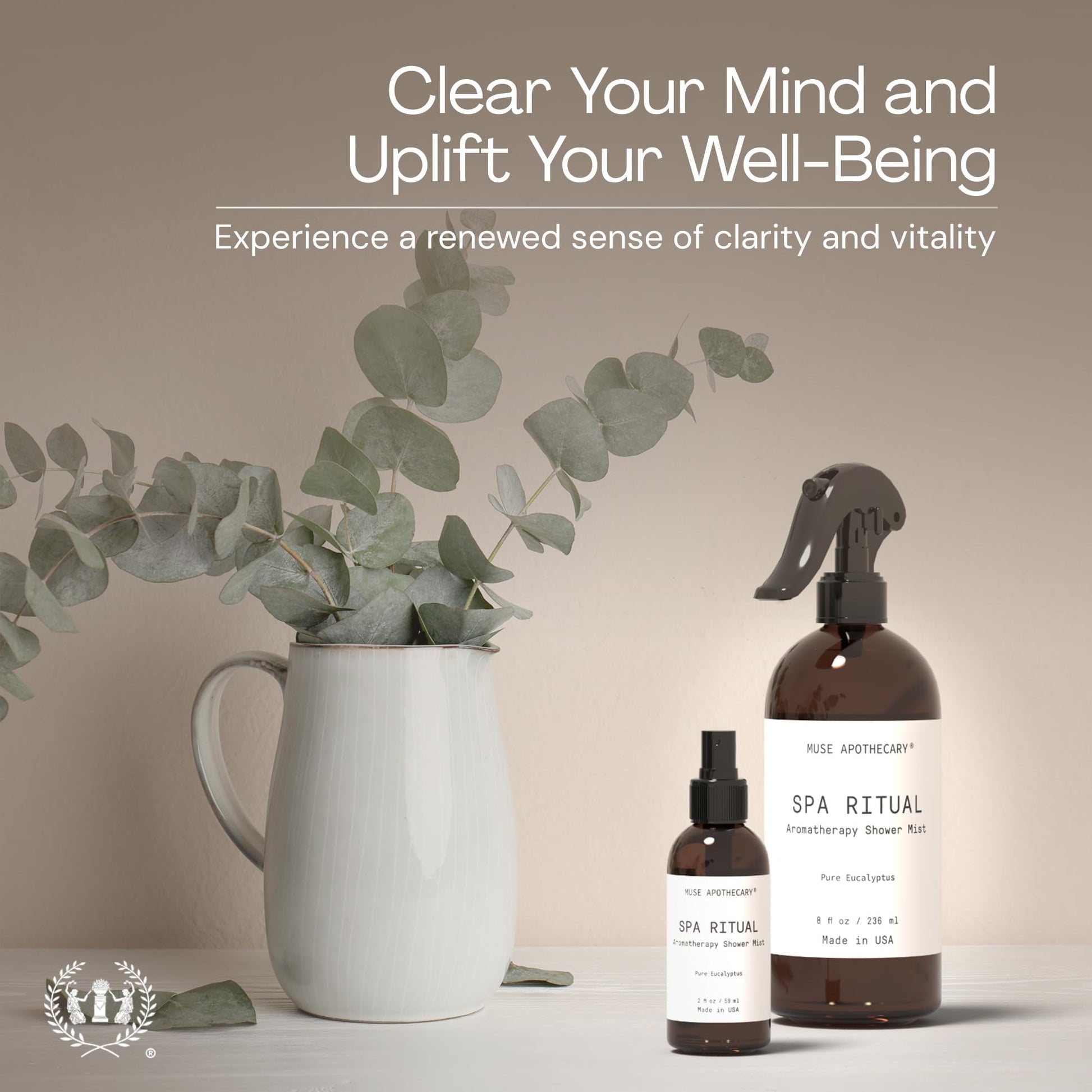 Pure Eucalyptus Shower Mist 2oz Twin Pack