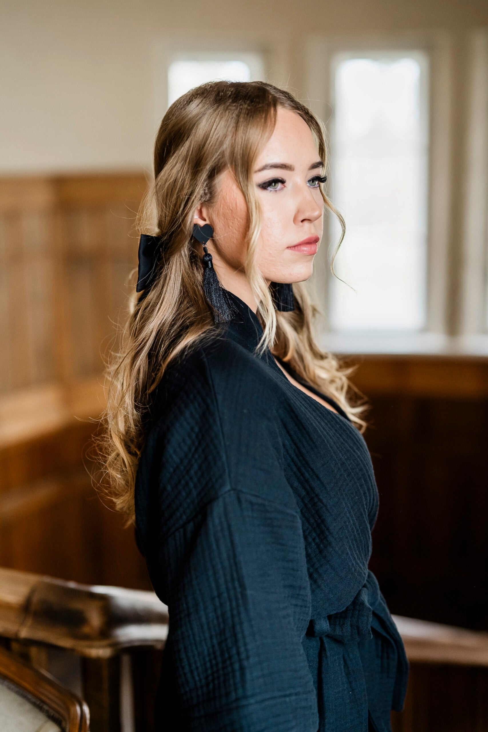 Luxurious OEKO-TEX Cotton Muslin Kimono Coat - Handmade & Machine Washable by RÄTT at www.brixbailey.com