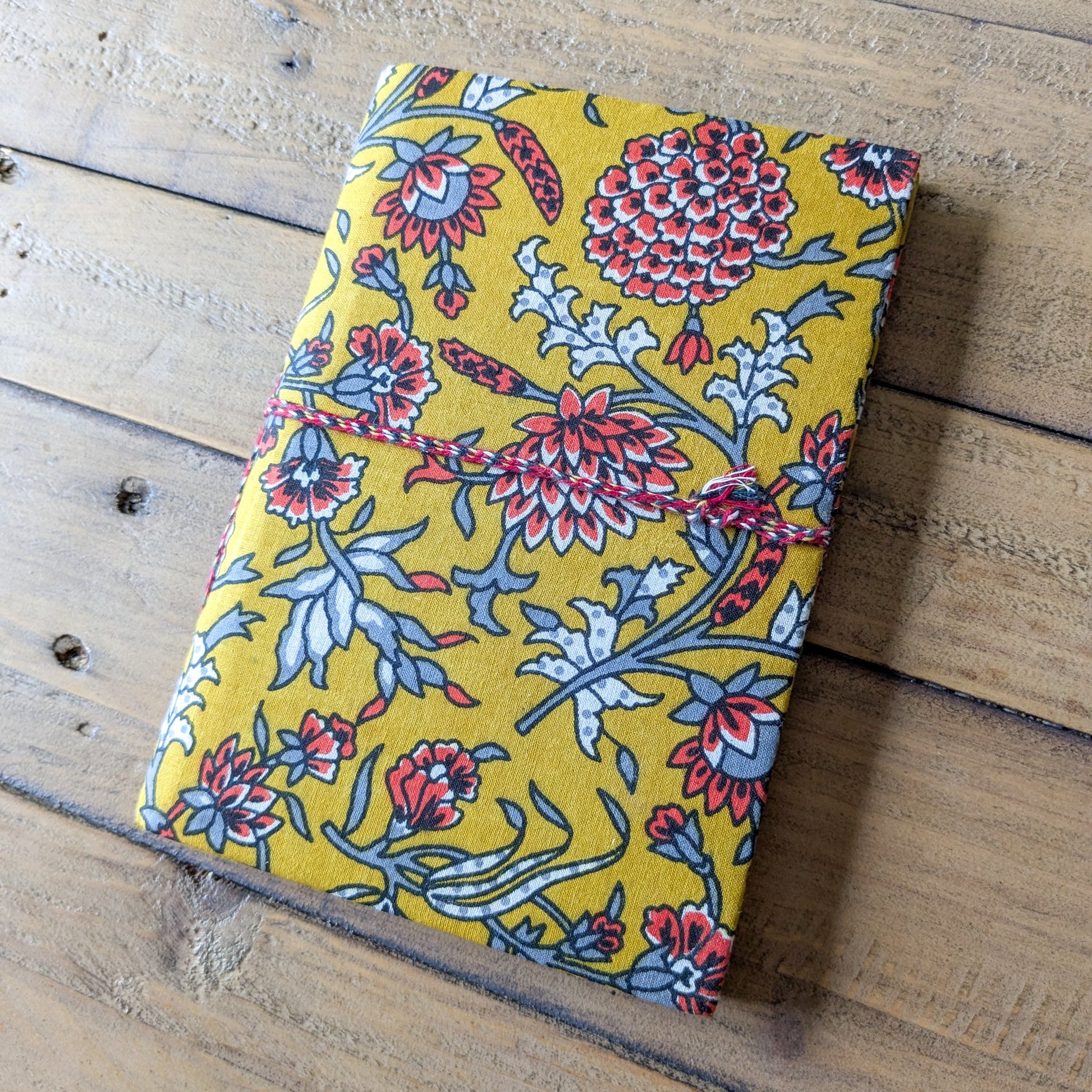 Handmade Eco Cotton Pocket Journal 4 x 6 inch Fair Trade
