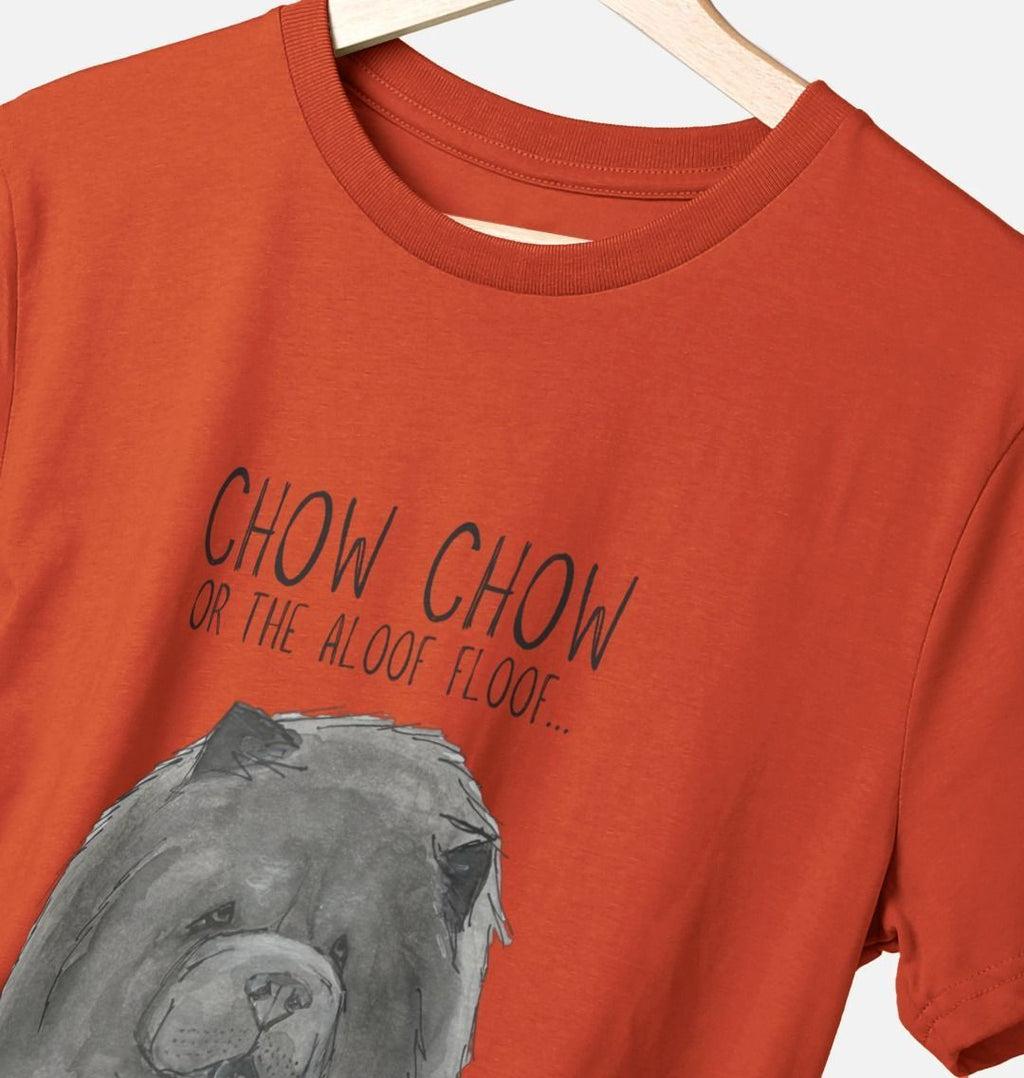 Blue Chow Chow Men's T-Shirt with Aloof Floof Design