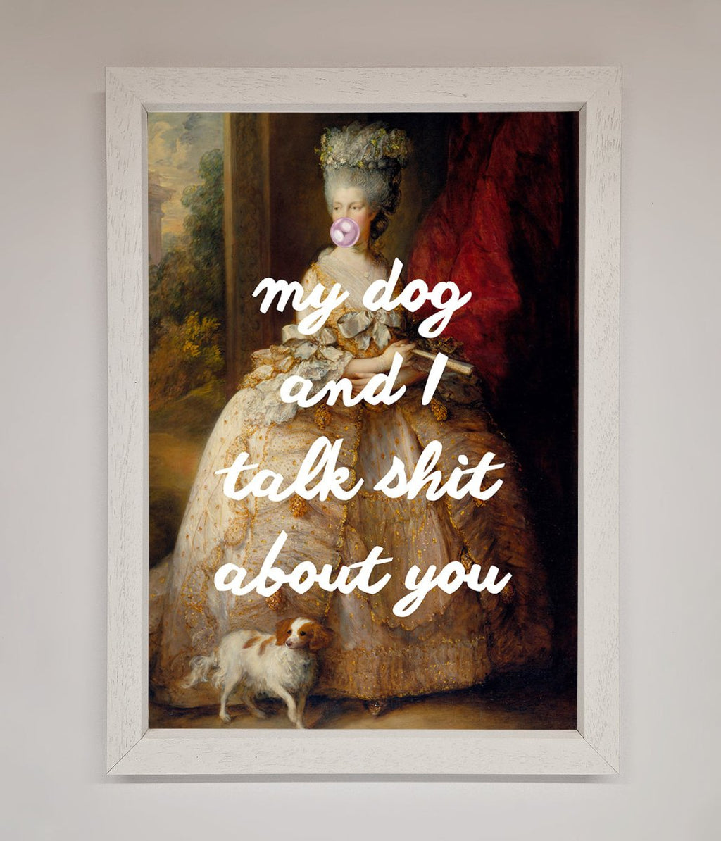 My Dog And I Framed Poster