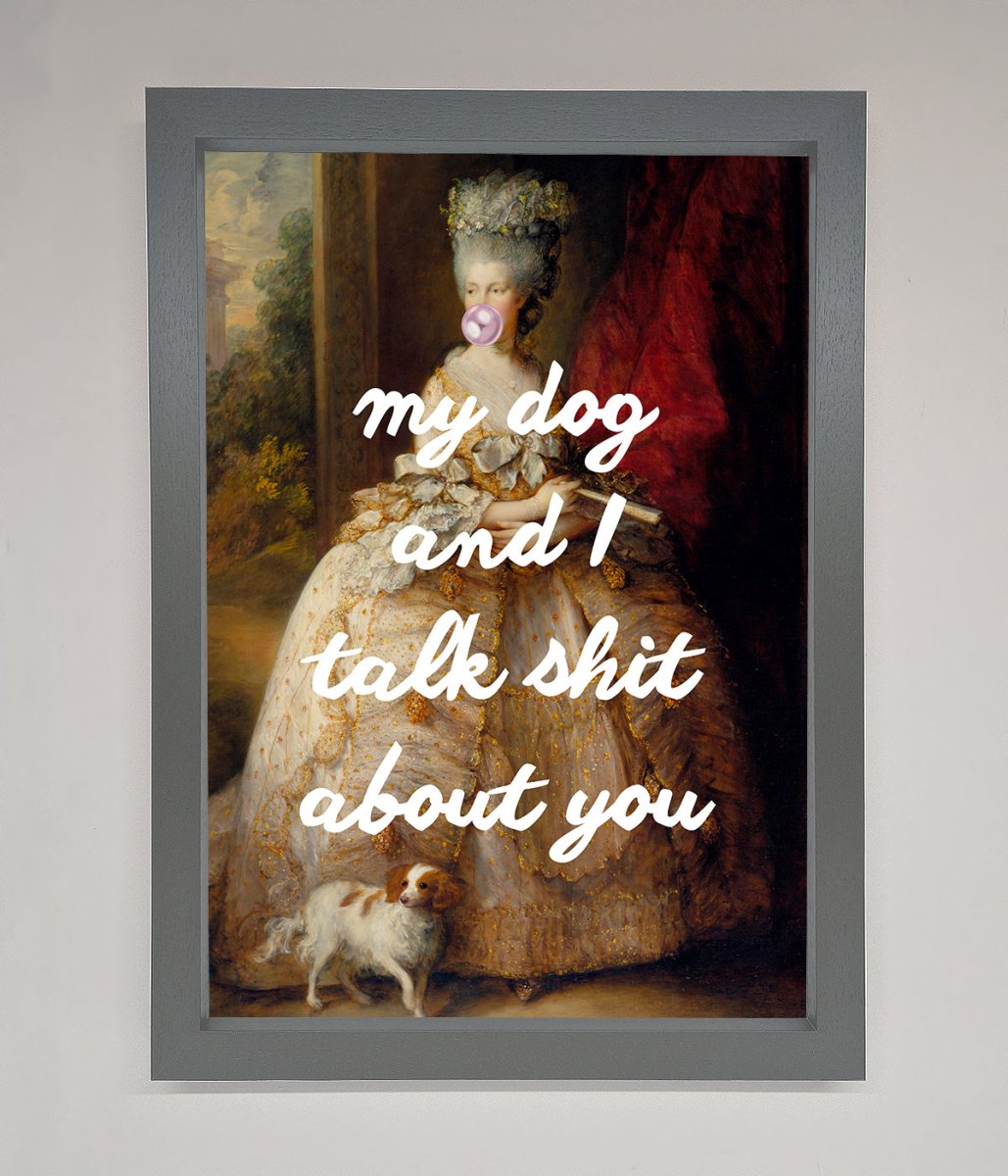My Dog And I Framed Poster