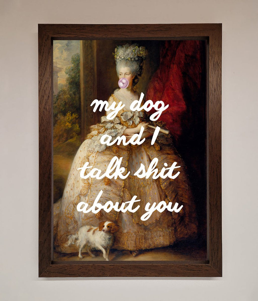 My Dog And I Framed Poster