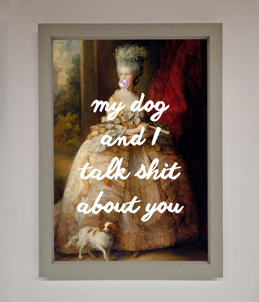 My Dog And I Framed Poster