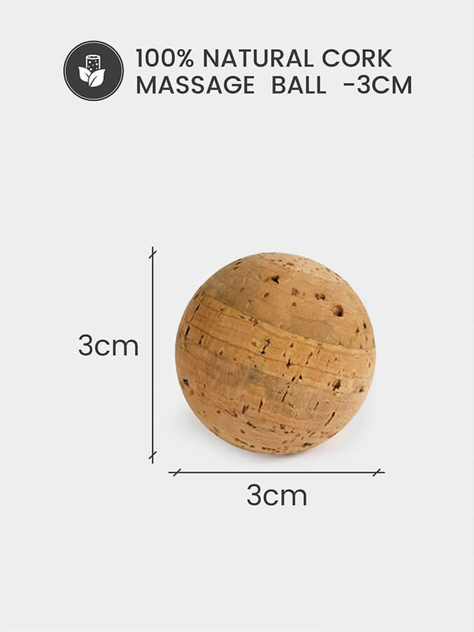 Cork Massage Ball Four Pack