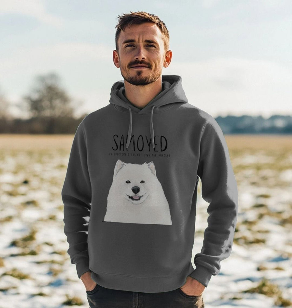 Samoyed Hoodie for Men - Organic Cotton Pullover