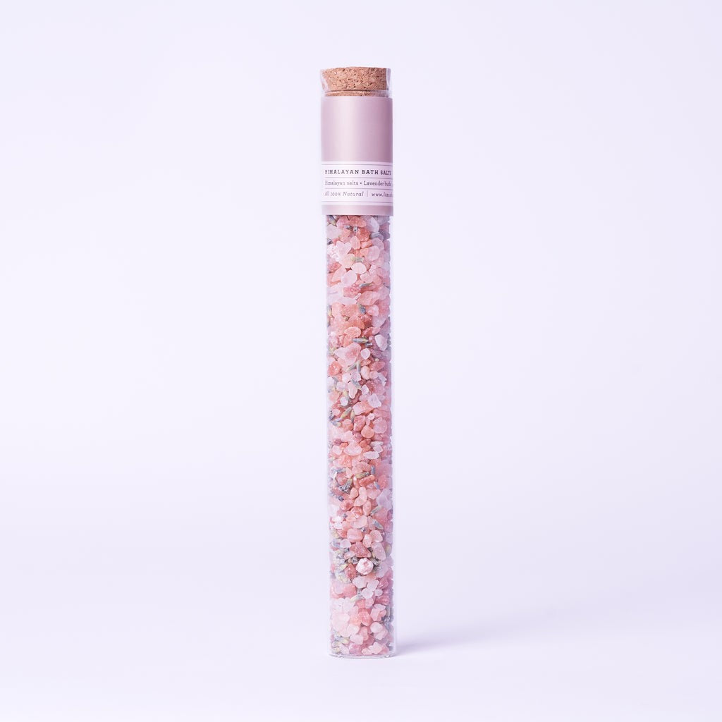 Natural Bath Salts Gift Set in 8 Glass Tubes