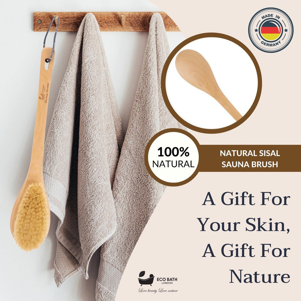 Natural Sisal Body Brush for Dry Brushing and Exfoliation