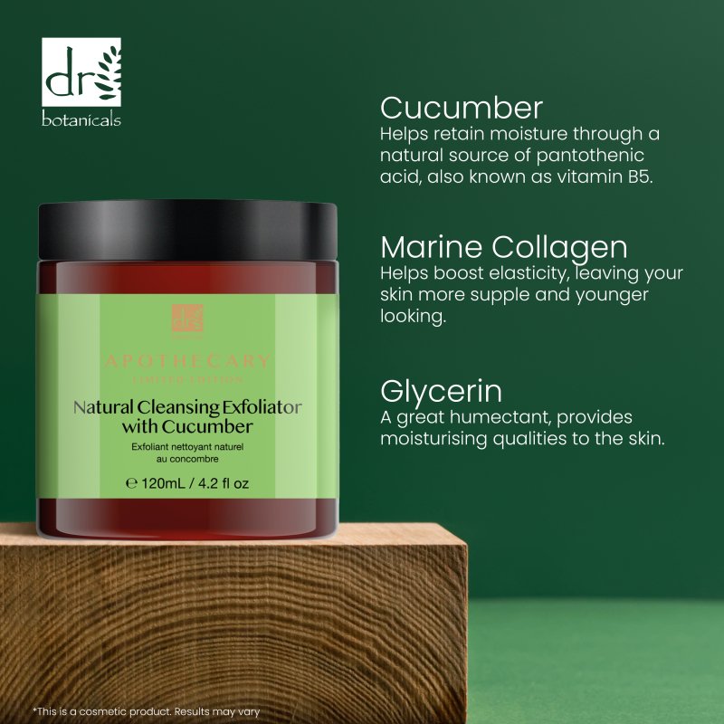 Natural Cucumber Cleansing Exfoliator 120ml