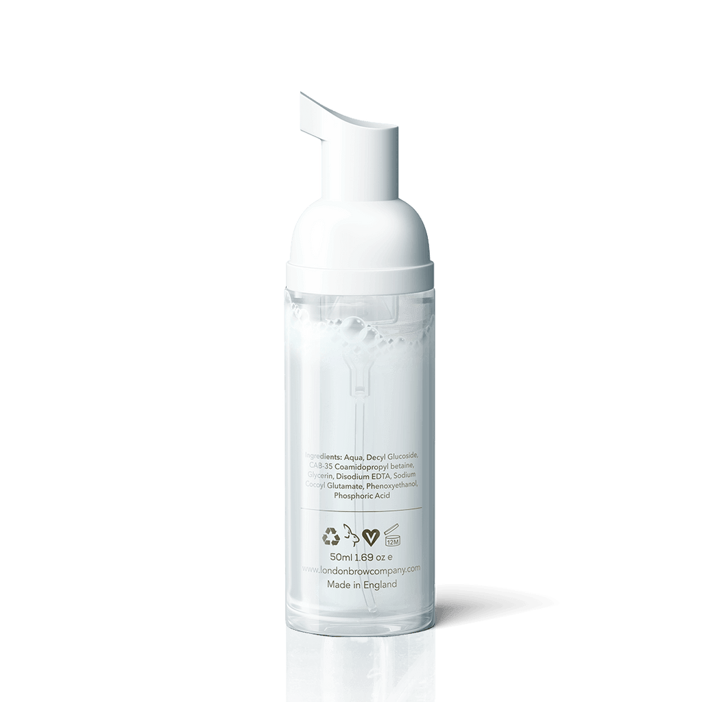 Natural Eyebrow and Eyelash Shampoo Foaming Cleanser