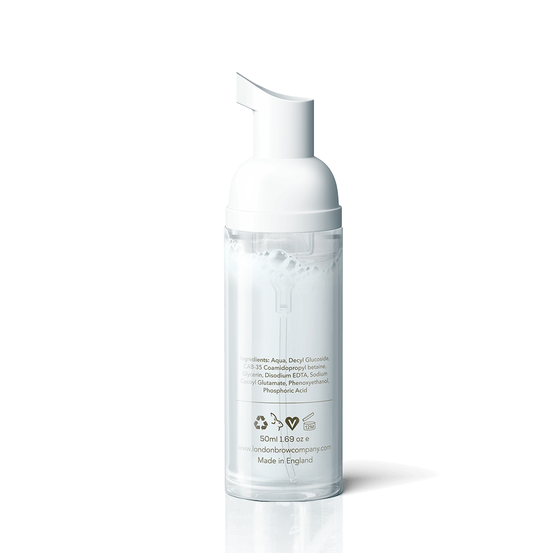 Natural Eyebrow and Eyelash Shampoo Foaming Cleanser