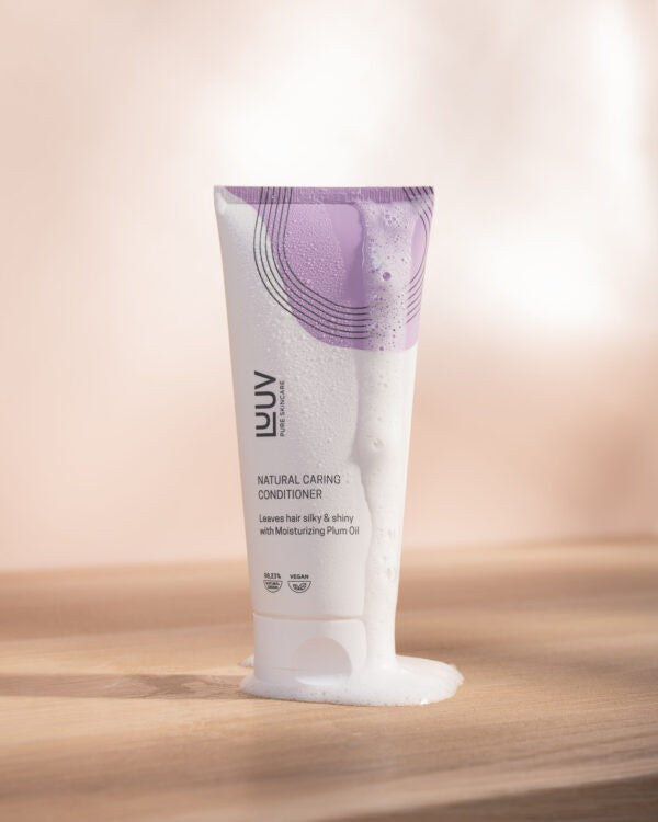 Organic Plum & Avocado Oil Hair Treatment - Deep Hydration & Shine for All Hair Types by LUUV at www.brixbailey.com