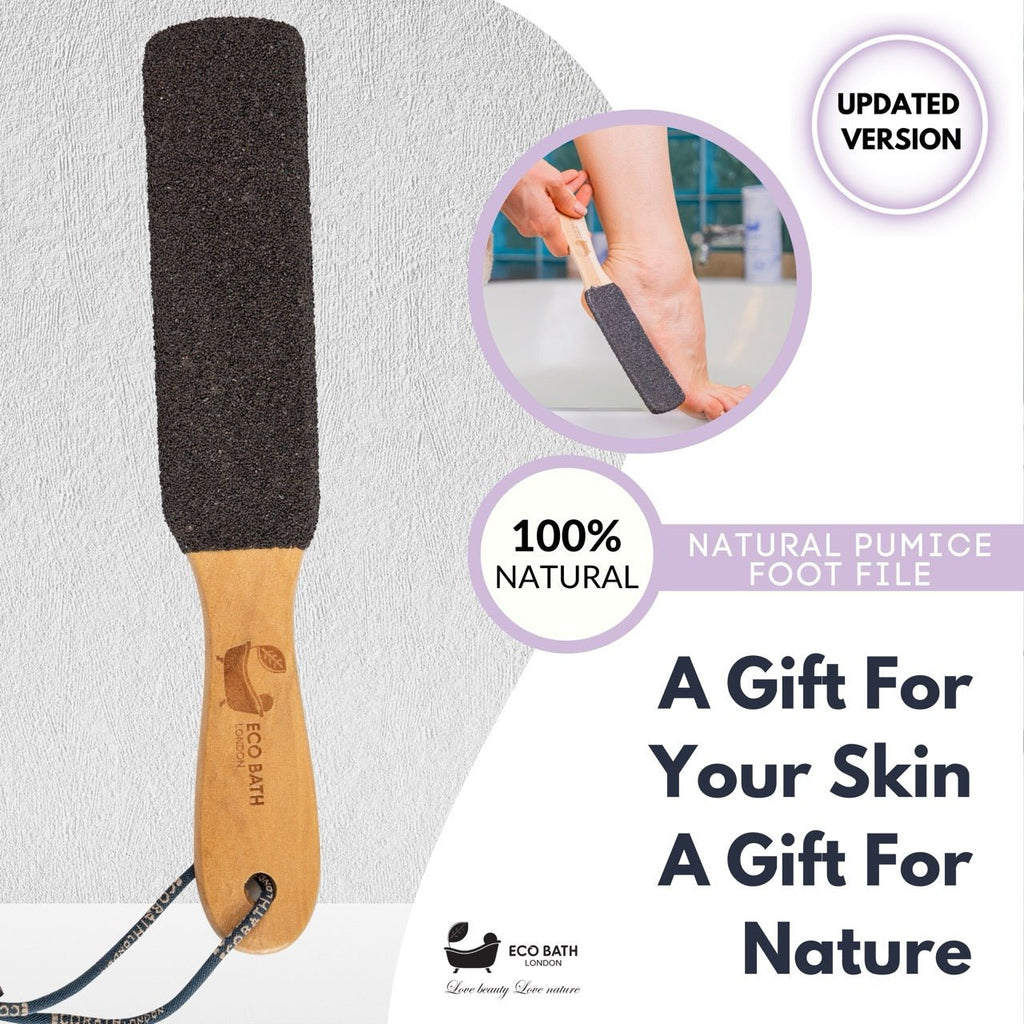 Natural Pumice Foot File in Black