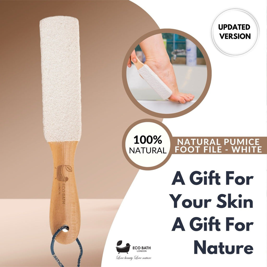 Natural Pumice Foot File in White