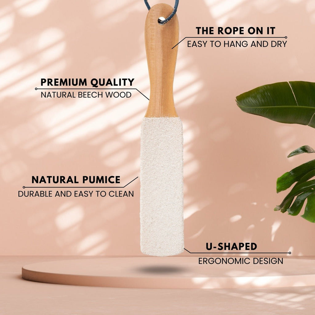 Natural Pumice Foot File in White