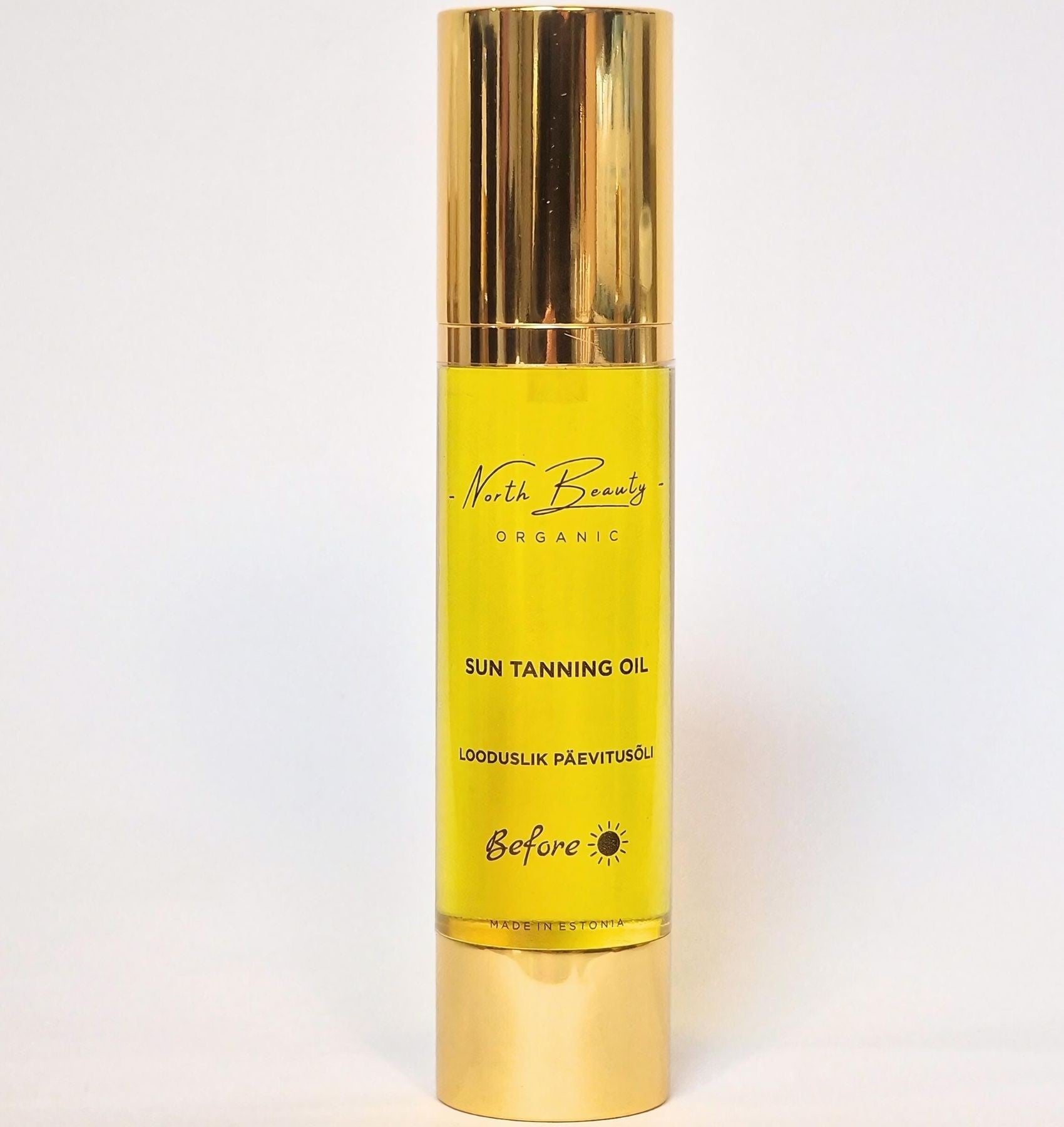 A Healthy Way to Tan: Natural Tanning Oil with Almond, Avocado & Argan Oils - Nourish and Hydrate for a Golden Glow by North Beauty at www.brixbailey.com