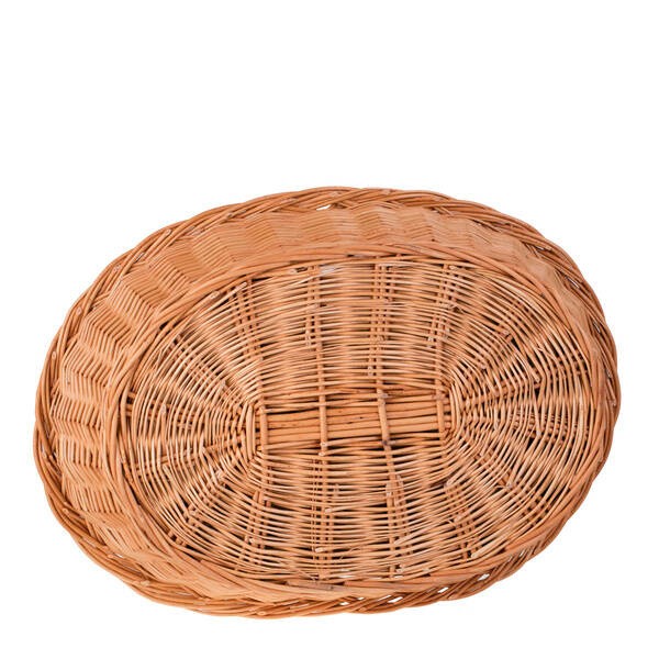 Natural Wicker Dog Bed Poppy With Cushion, 75x57 cm