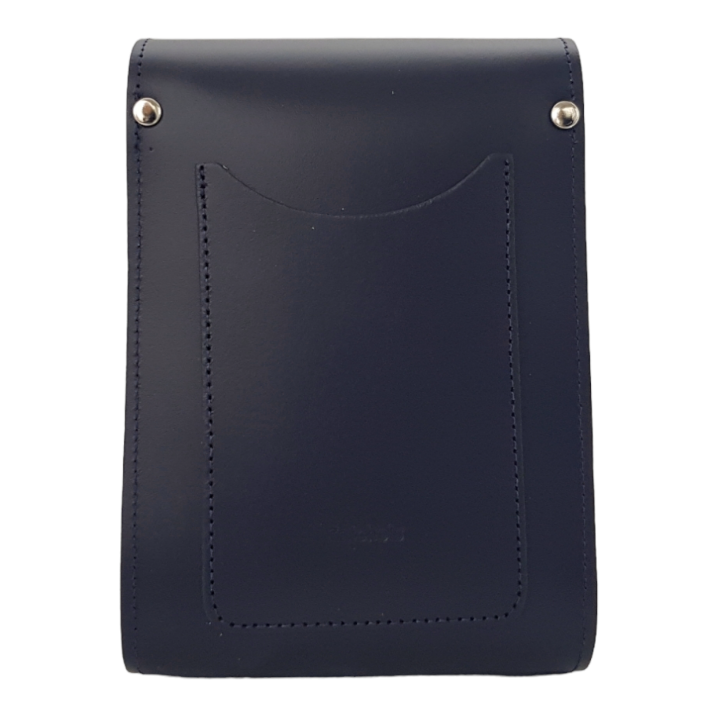 Handmade Leather Festival Phone Bag Navy Blue