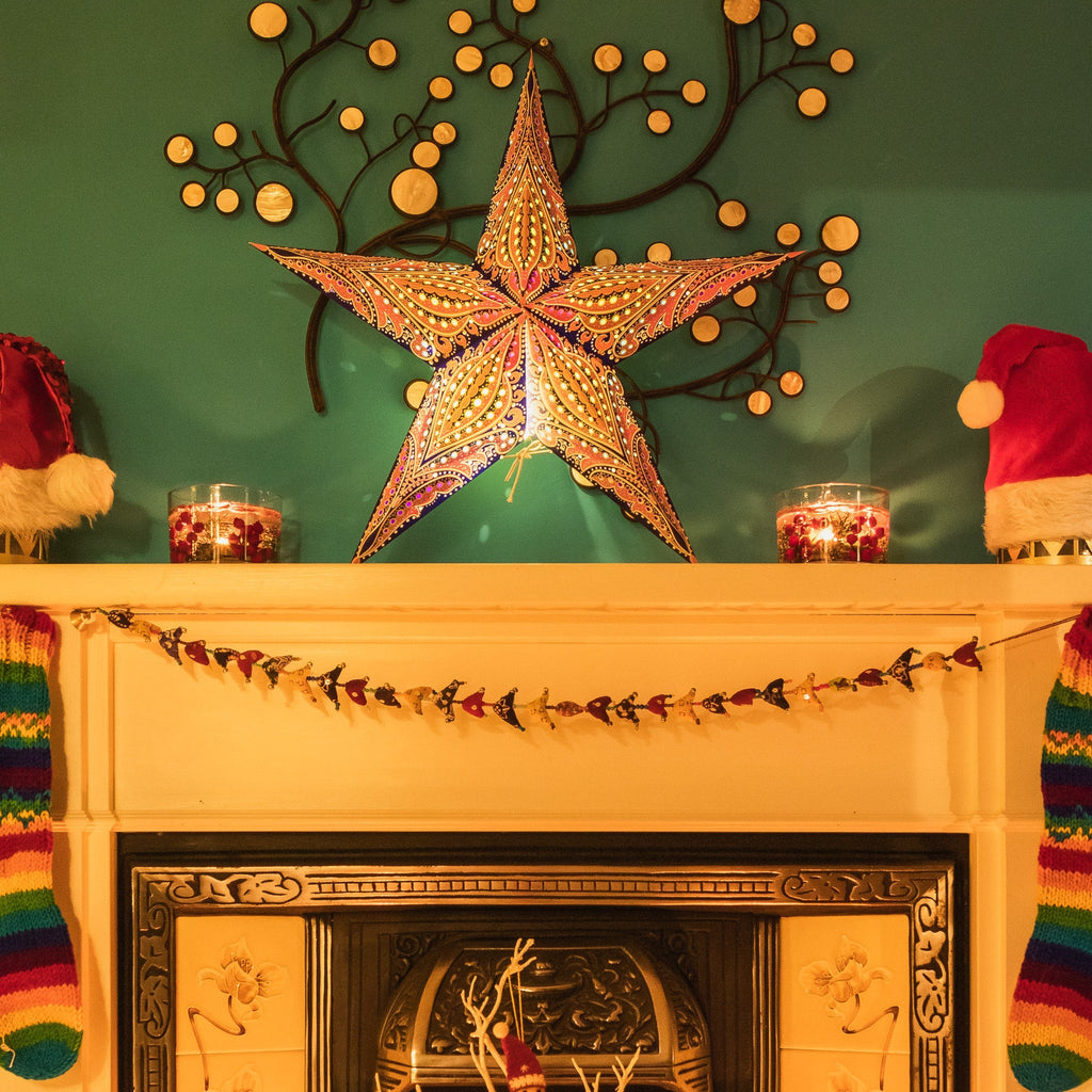 Purple Haze Boho Lantern 60cm