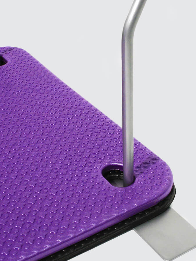 Wall Mounted Yoga Mat Bracket in Silver