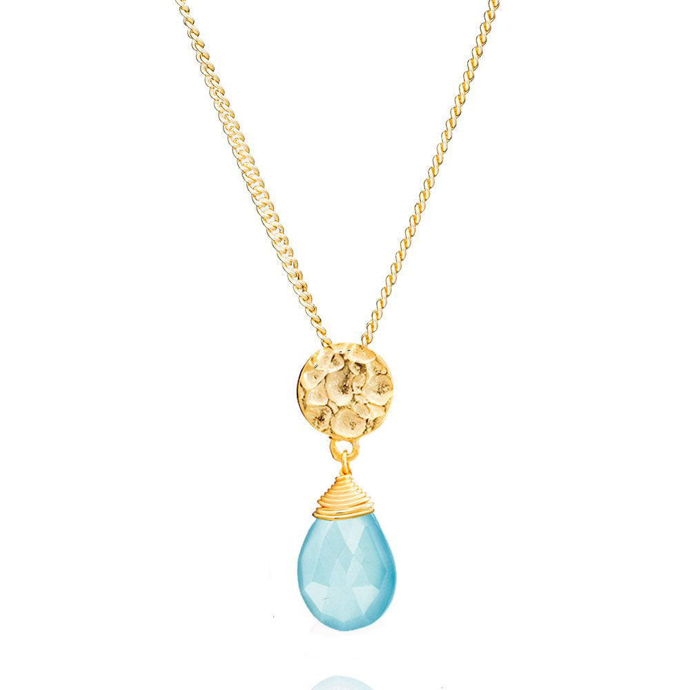 Classic Athena Kate Gemstone Necklace Pariba Onyx