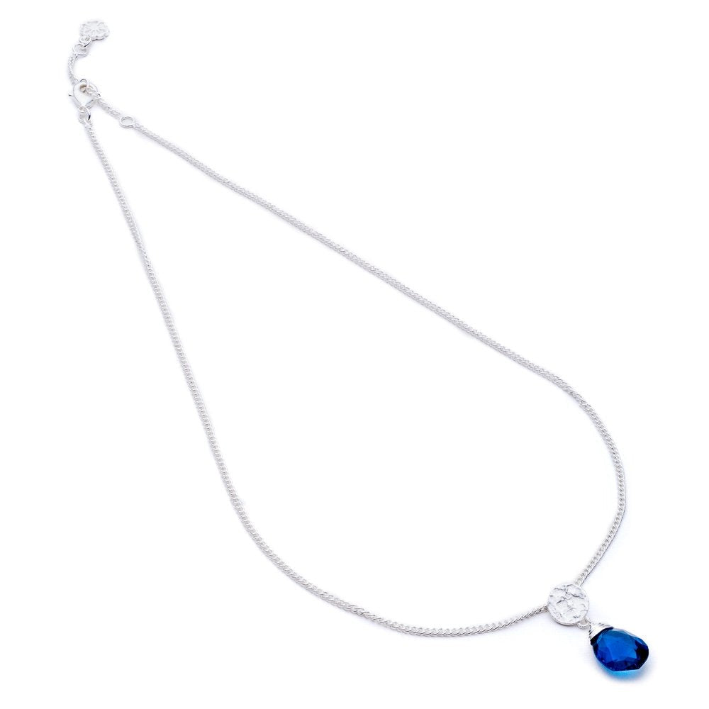 Classic Athena Gemstone Necklace in Silver and Iolite