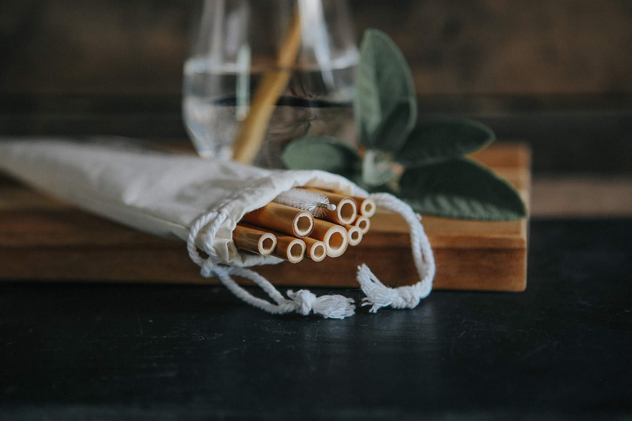 Reusable Bamboo Drinking Straws 10 Pack