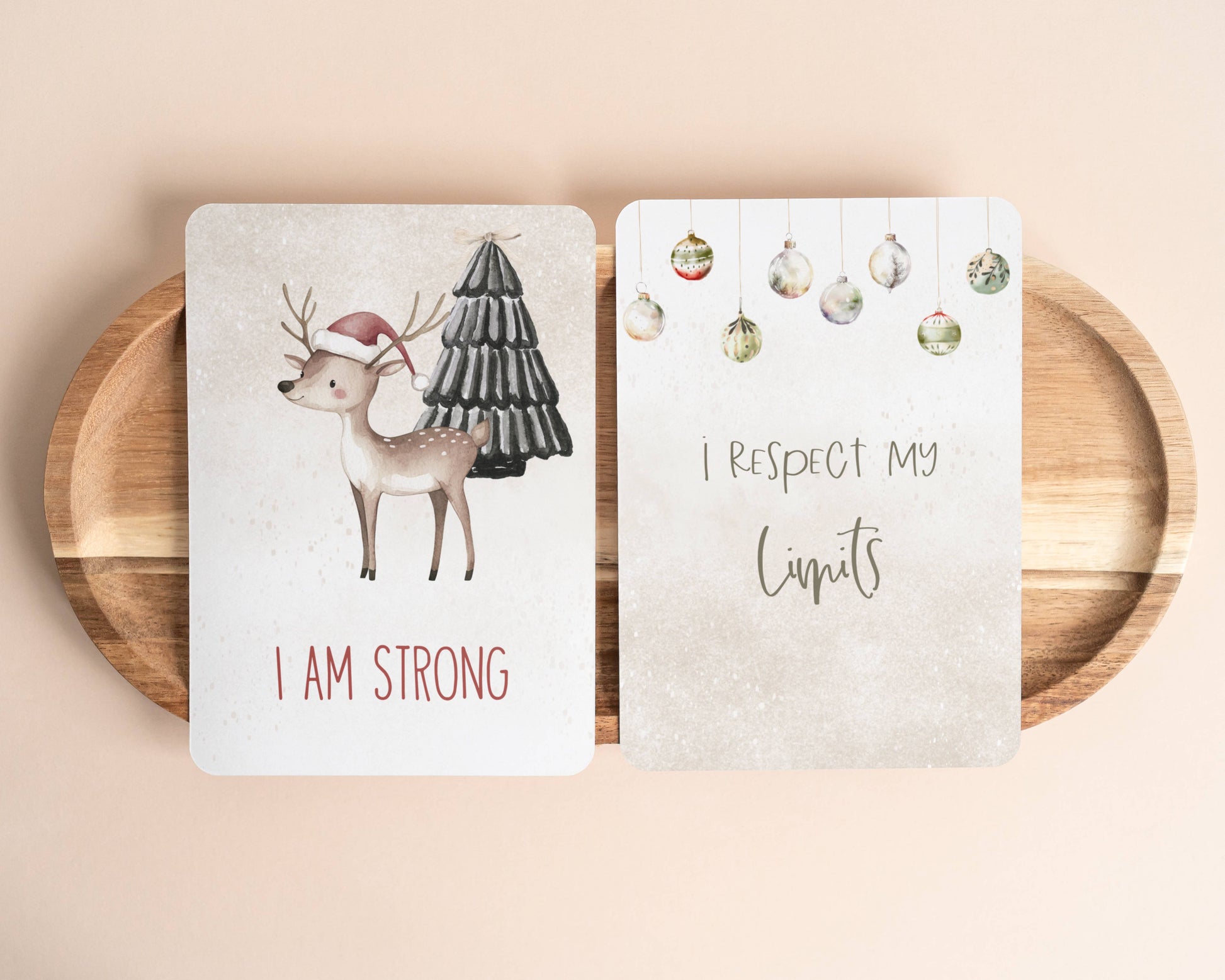 Festive Affirmation Duo Cards for Adults and Children