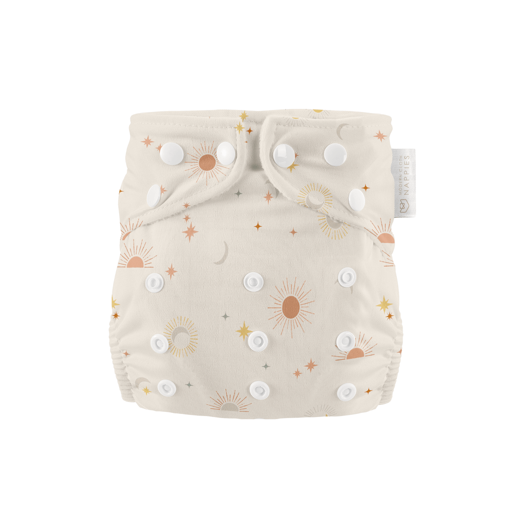 Newborn Reusable Cloth Nappy in Celestial