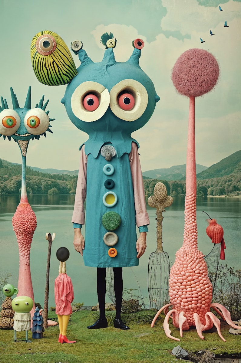 Glitches and Glory Digital Art Print