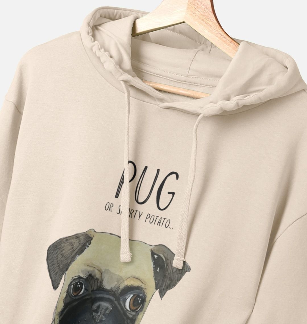 Snorty Potato Men's Hoodie Cozy Funny Pug