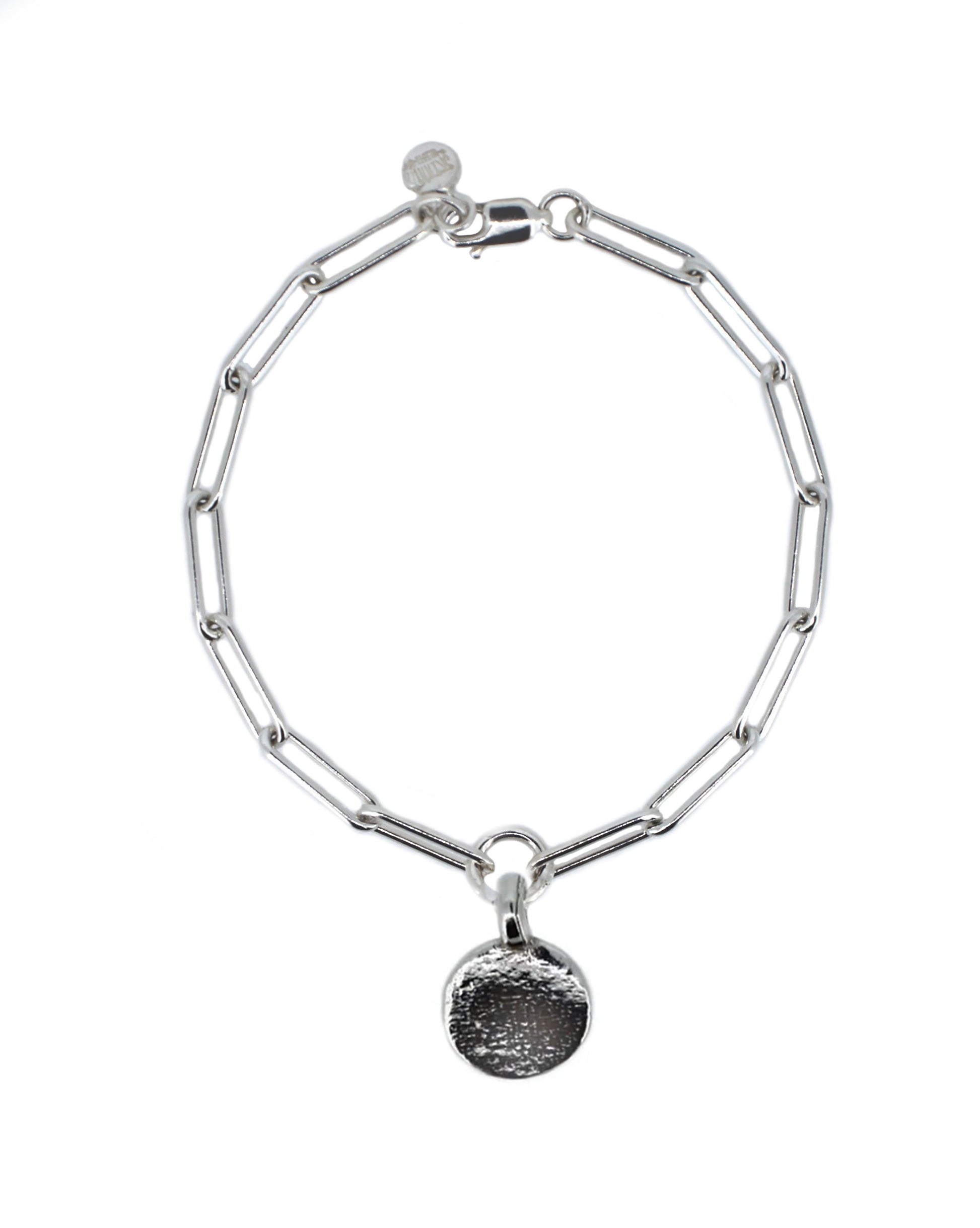 New Moon Trace Chain Bracelet in Recycled Sterling Silver