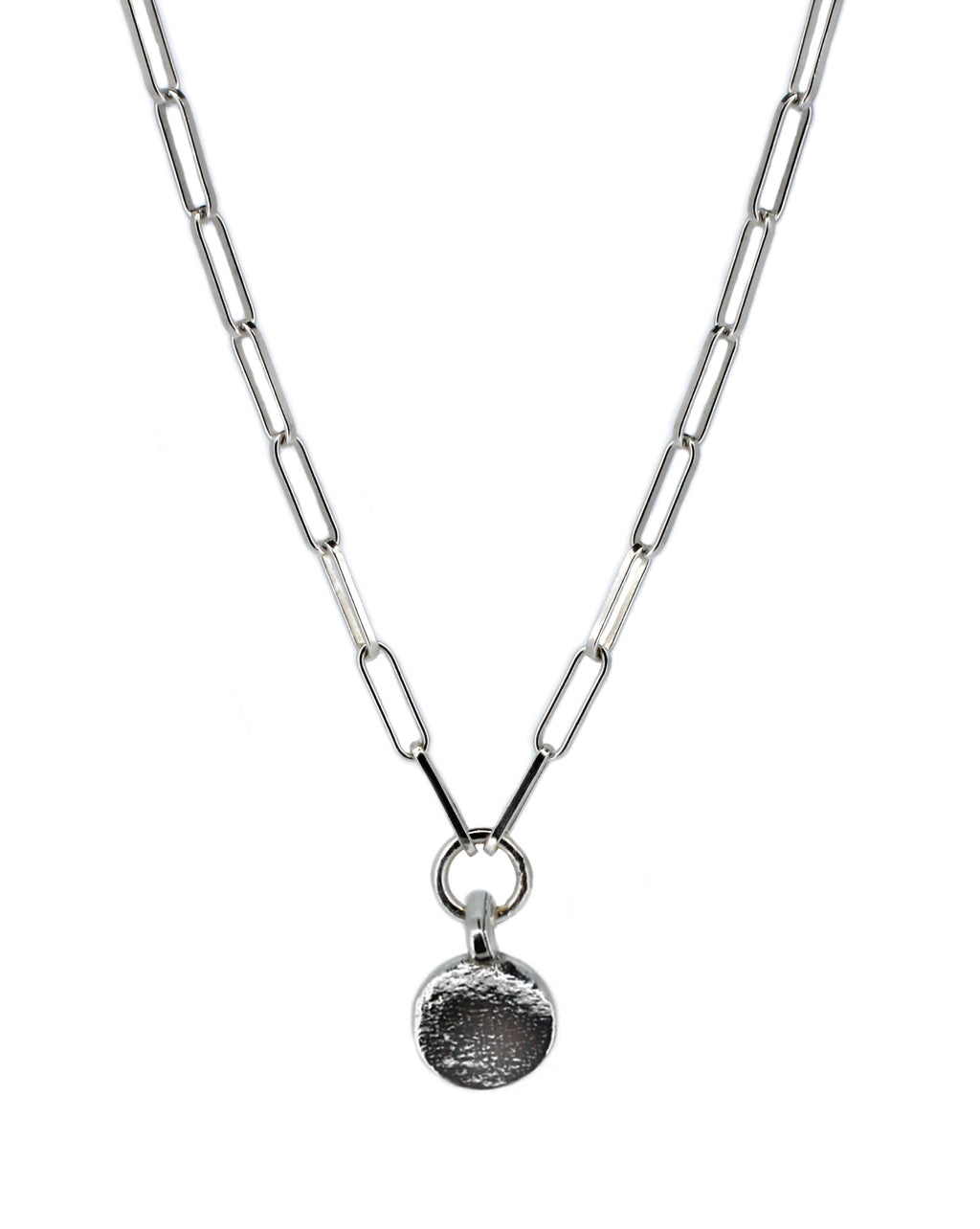 New Moon Trace Chain Necklace in Sterling Silver
