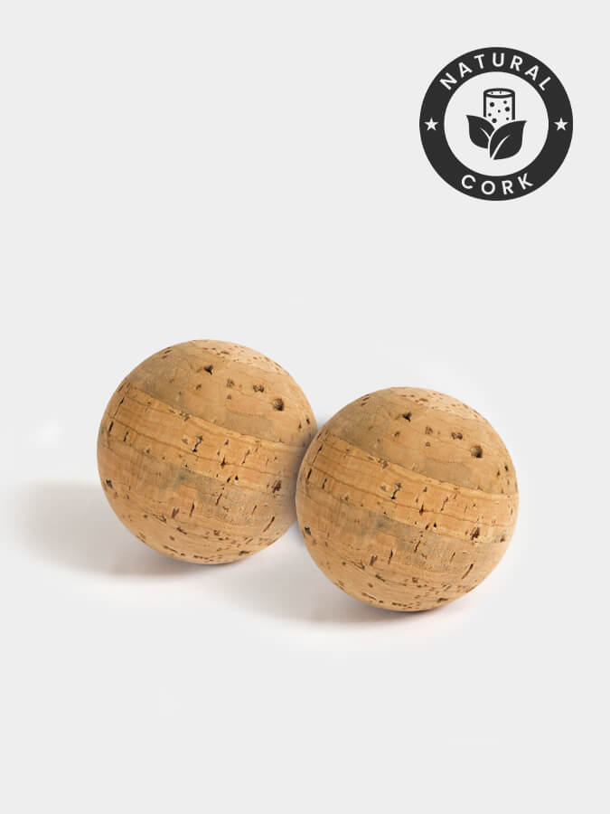 Cork Massage Balls Twin Pack