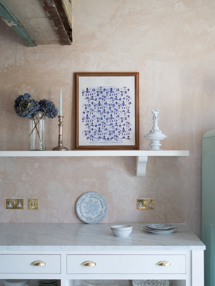 Nordic Blues Vintage Archive Poster Print