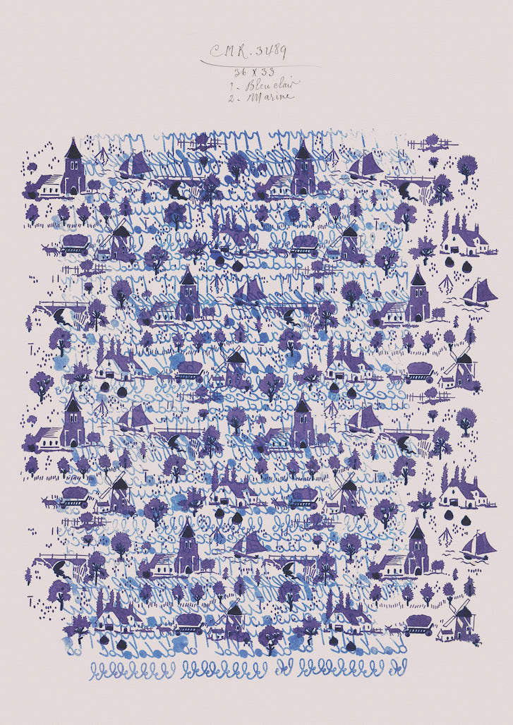 Nordic Blues Vintage Archive Poster Print