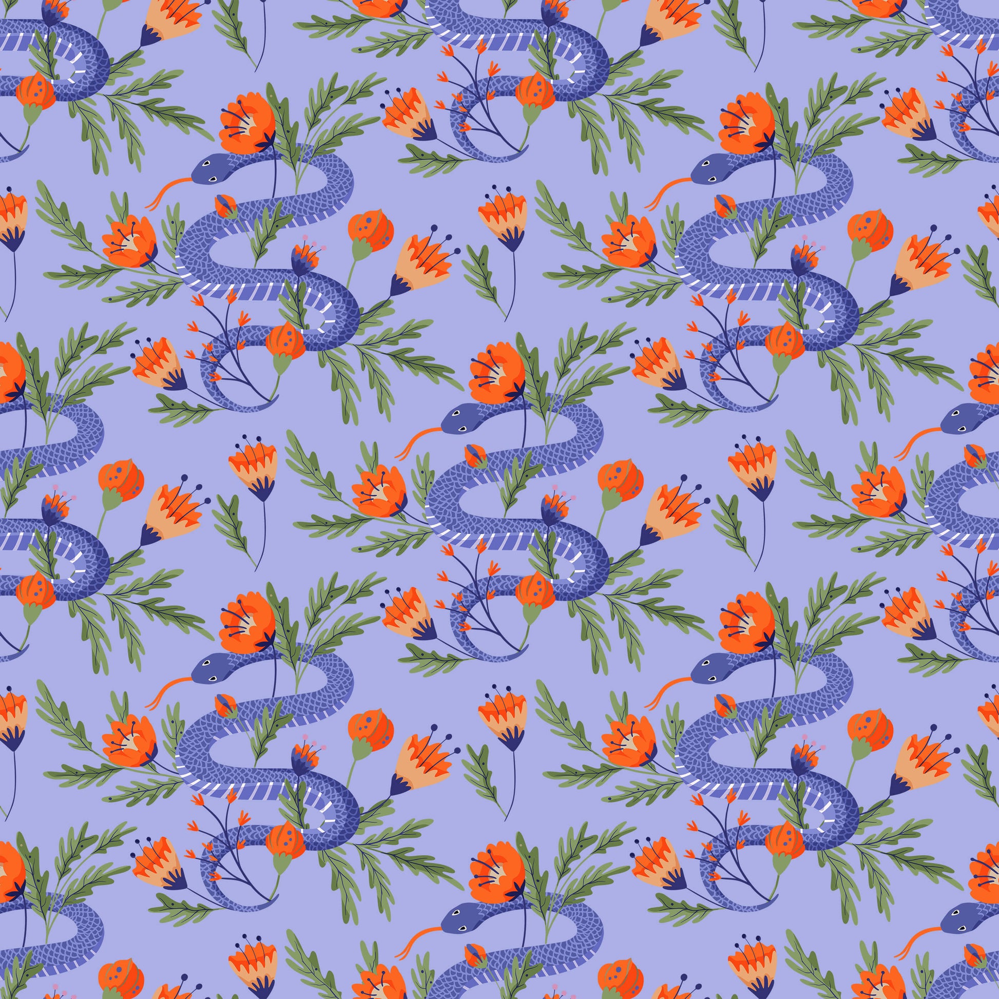 Colourful Snake Wallpaper