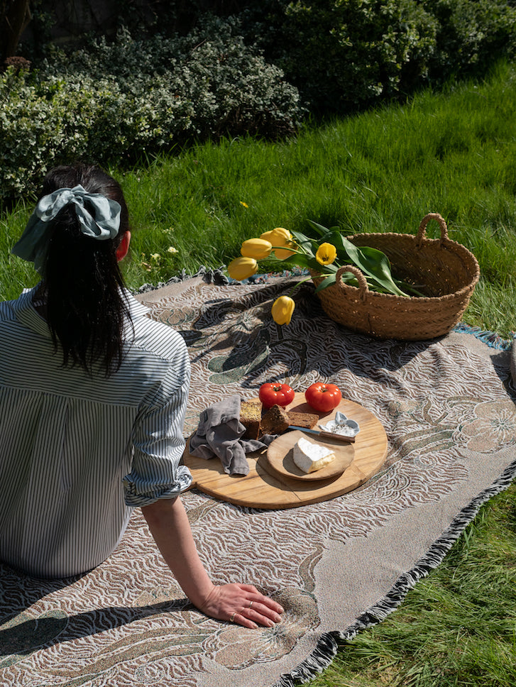Nouveau Blossom Woven Blanket Pre Order