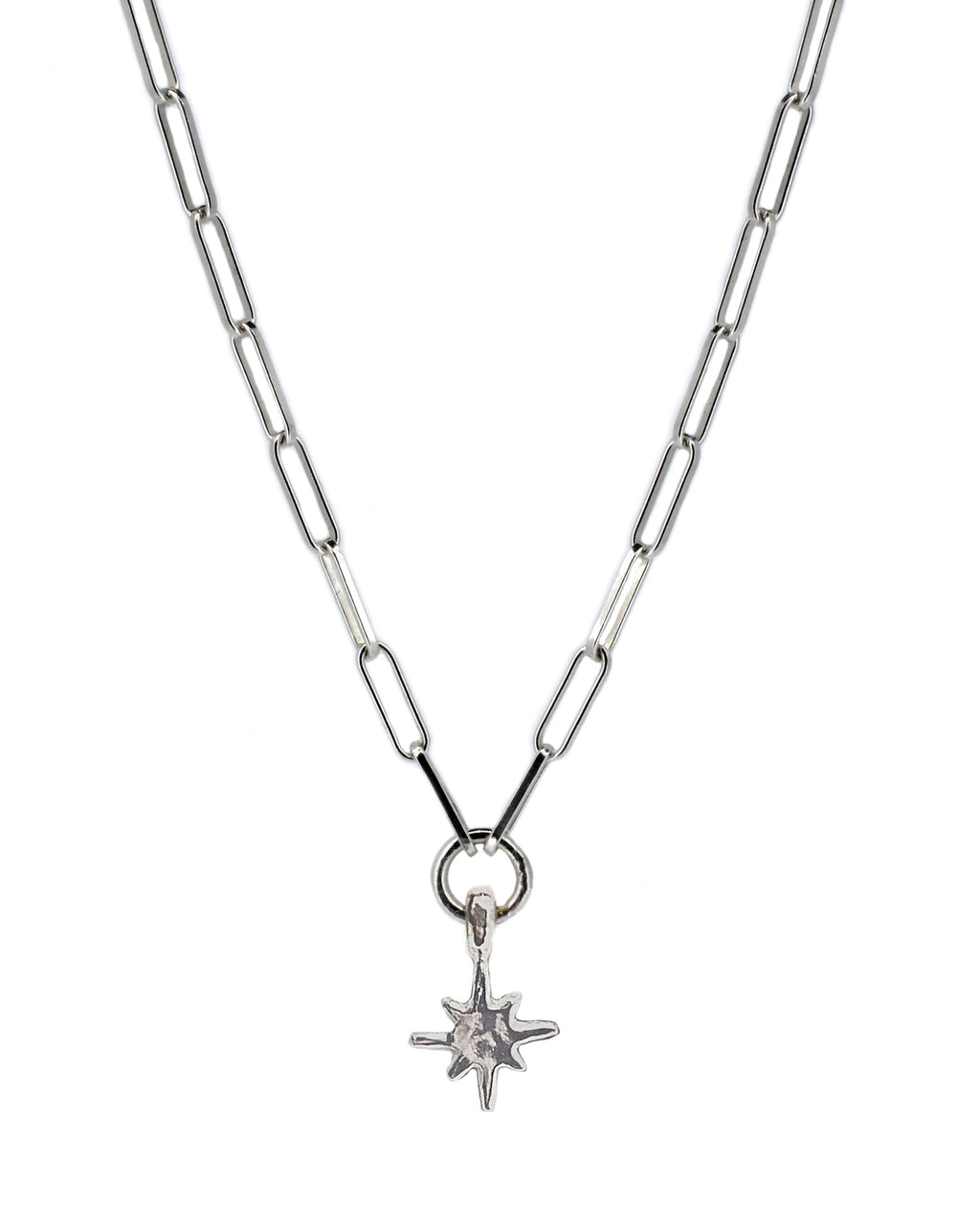 North Star Trace Chain Necklace in Sterling Silver